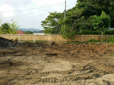 公共工事 幼稚園の解体後の写真